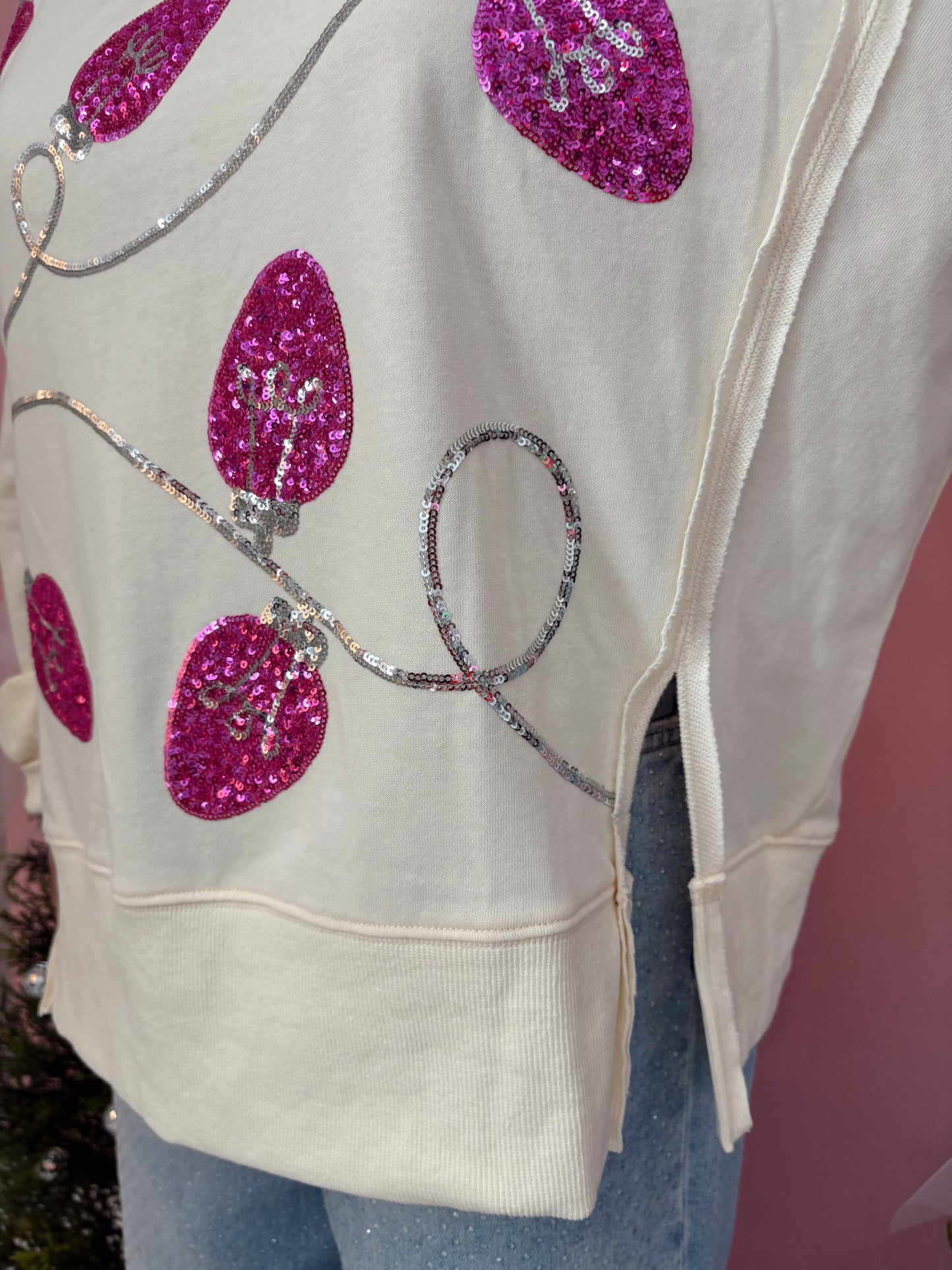 Christmas Light Bling Top