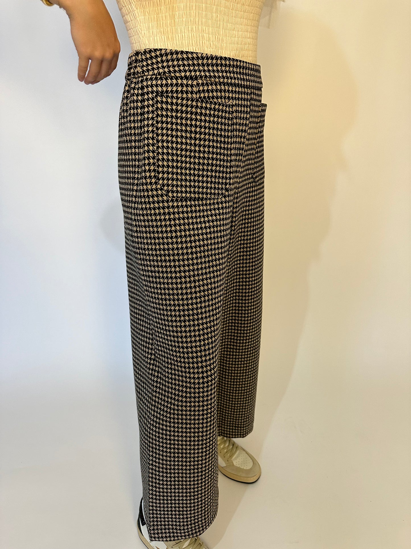 Print Pattern Flared Leg Pants