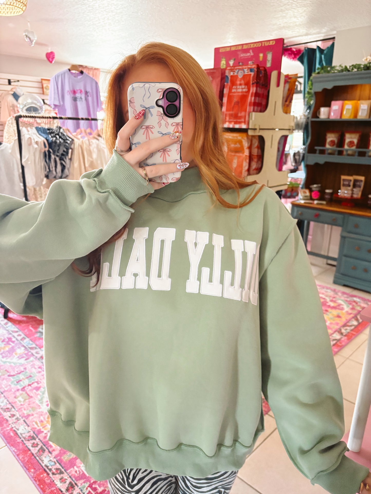 Dilly Dally Mock Neck