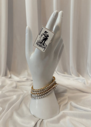 Joker Silver Ring