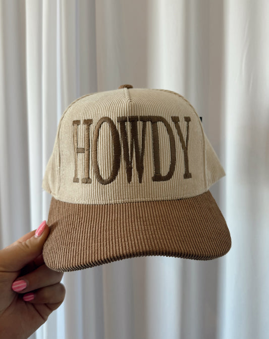 Corduroy Howdy Hat