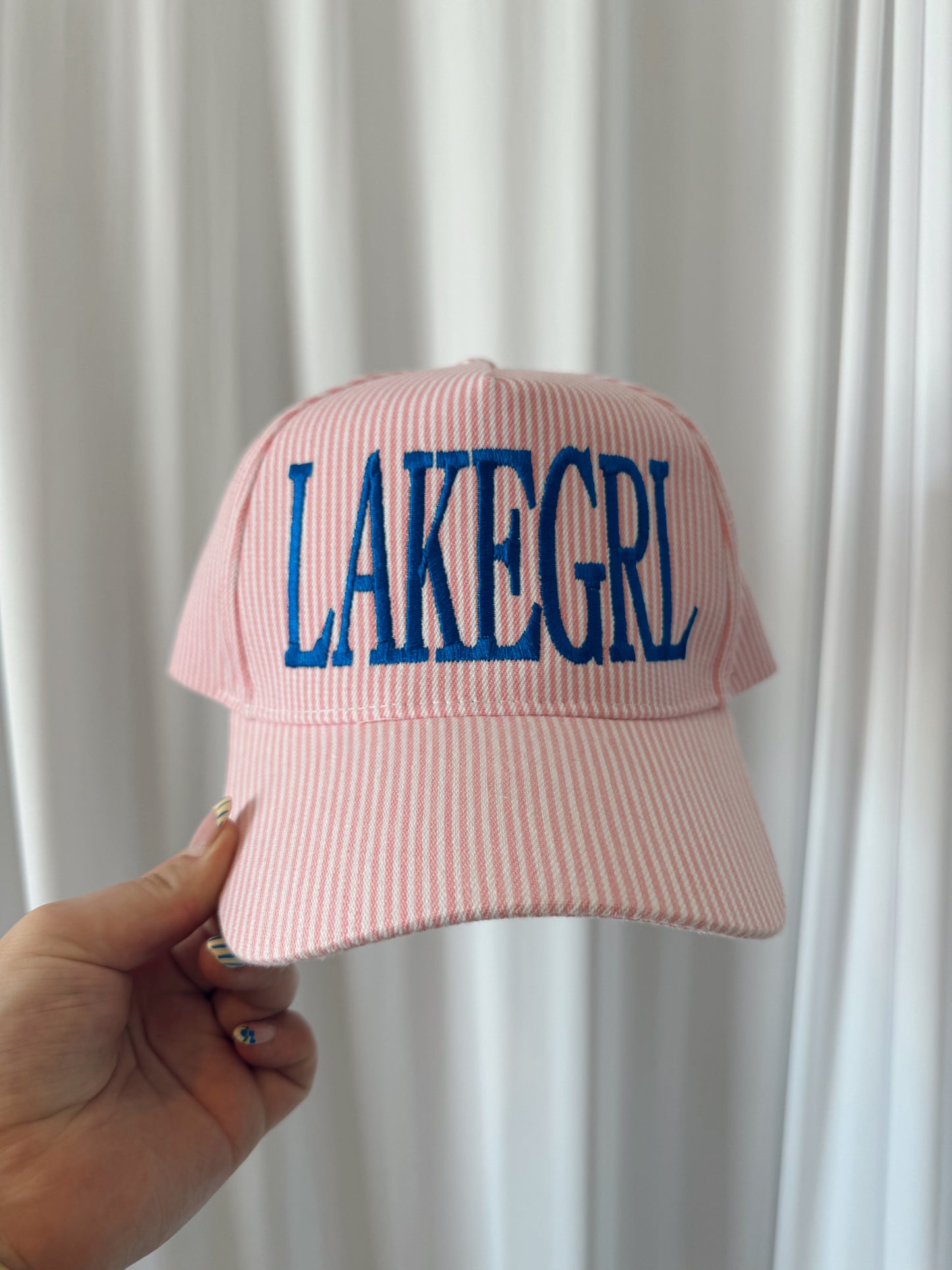 Lake Girl Embroidered Hat