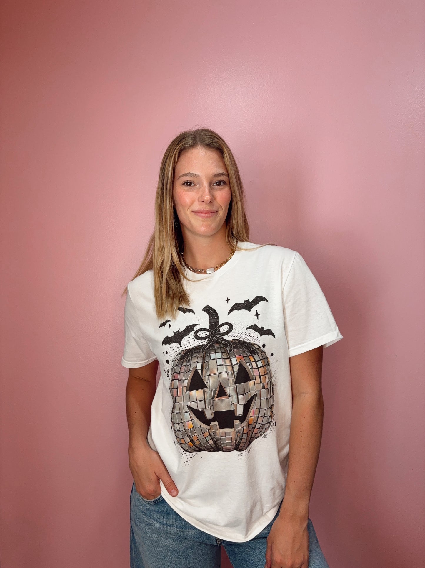 Disco Jack O Lantern Halloween Graphic tee