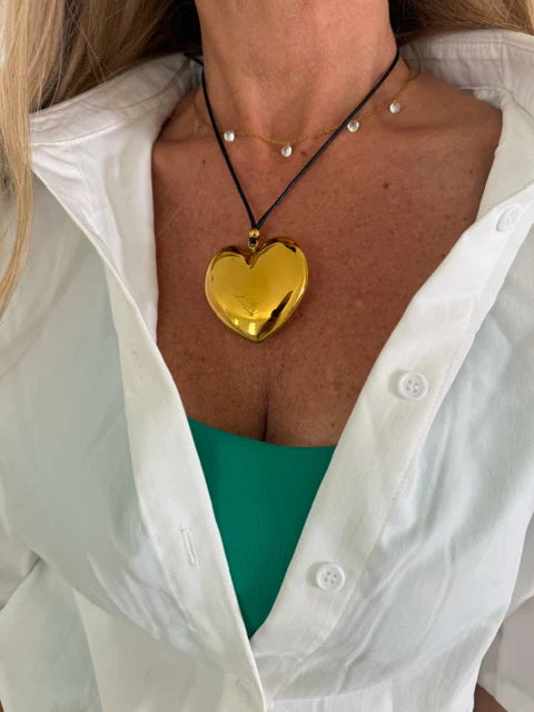 JASMINE CHUNKY HEART NECKLACE