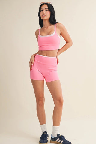 Contrast Pink Athletic Set