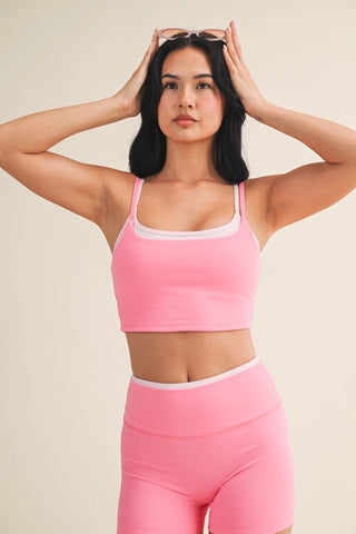 Contrast Pink Athletic Set