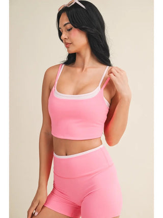 Contrast Pink Athletic Set