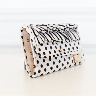 Polka Stripe Ruffled Jewelry Fold