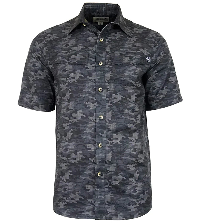 DOT CAMO STRETCH SHORT SLEEVE FISHING SHIRT