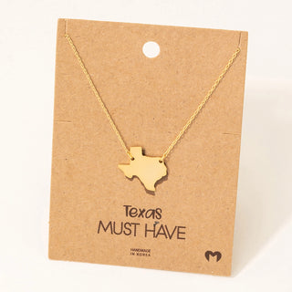 Texas State Pendant Necklace