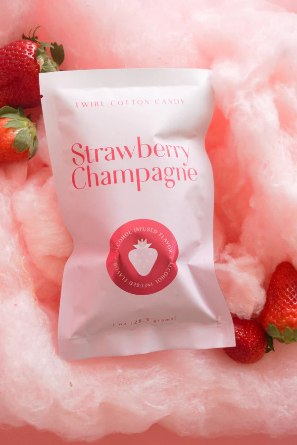 Strawberry Champagne Cotton Candy