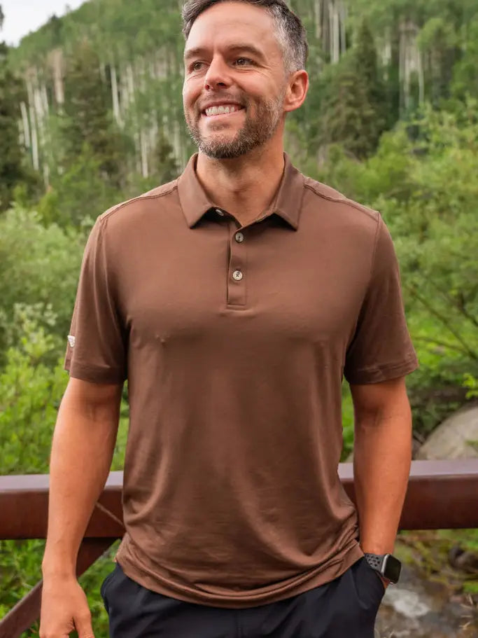 Performance Polo - Heather Brown