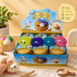 Fist Distribution - Squeezy Dumpling Viral Stress Toy Display of 12