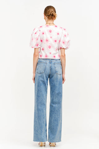 Pink Floral Blouse