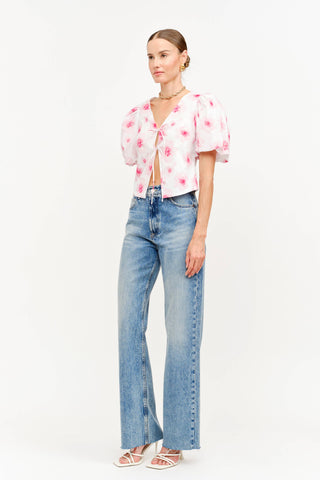 Pink Floral Blouse