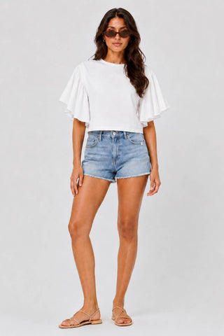 Flutter Sleeve Top