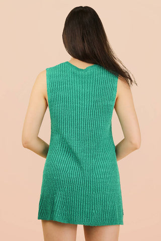 VERY J - 12W3359NSET-Knit Sweater Comfy Top & Shorts Set