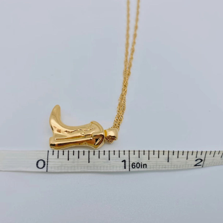 Golden Boot Necklace