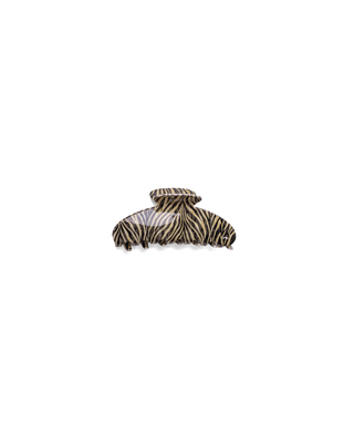 Zebra Acetate Claw Clip