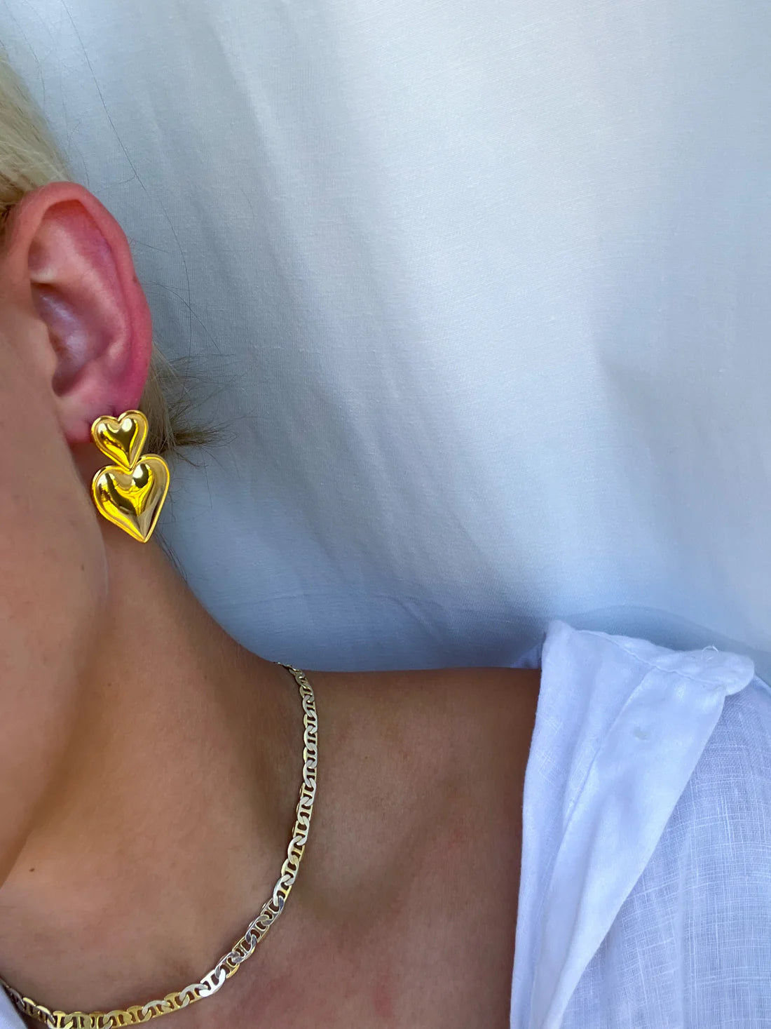 Double Heart Earrings