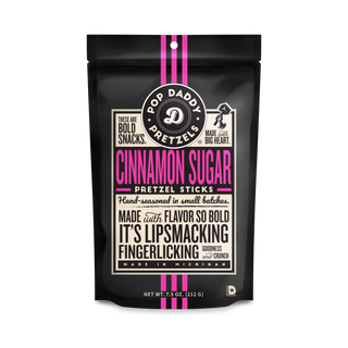 Pop Daddy Snacks - Pop Daddy – Cinnamon Sugar Seasoned Pretzels 7.5oz
