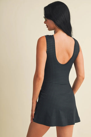 Gingham Wrap Athletic Dress