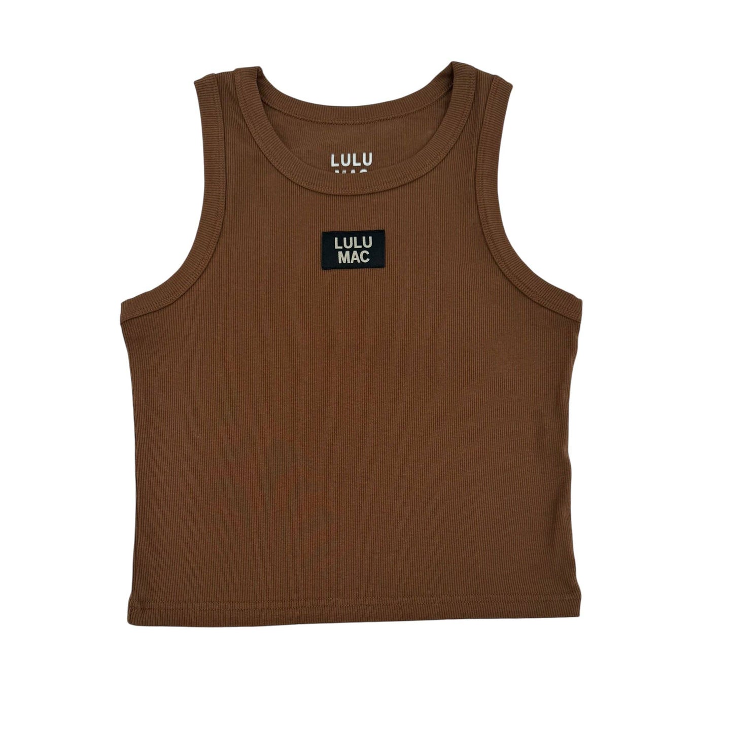 Girlie Girl Originals - DD-TANK BROWN LULU MAC SOLID TANK TOPS