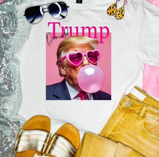 Mimi's Diva - Donald Trump Bubble Gum Sunglasses Direct to Film Transfer