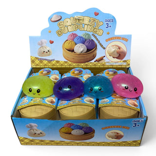 Fist Distribution - Squeezy Dumpling Viral Stress Toy Display of 12