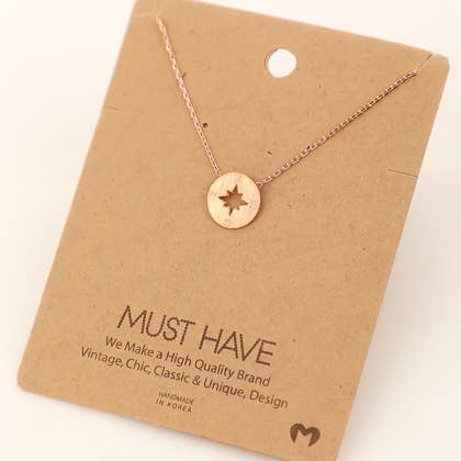 Compass Pendant Necklace