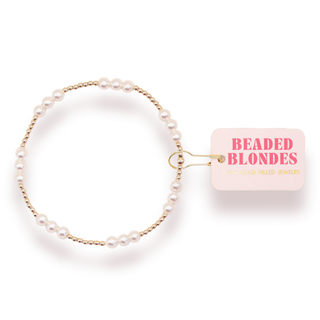 ILY Pearl Bracelet in Gold