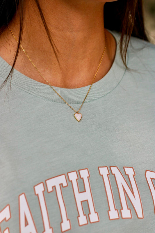 Opal Heart Necklace
