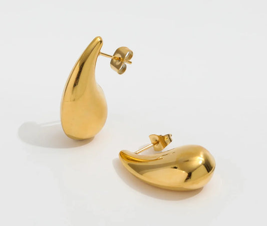 18k Gold Plated Teardrop Earrings