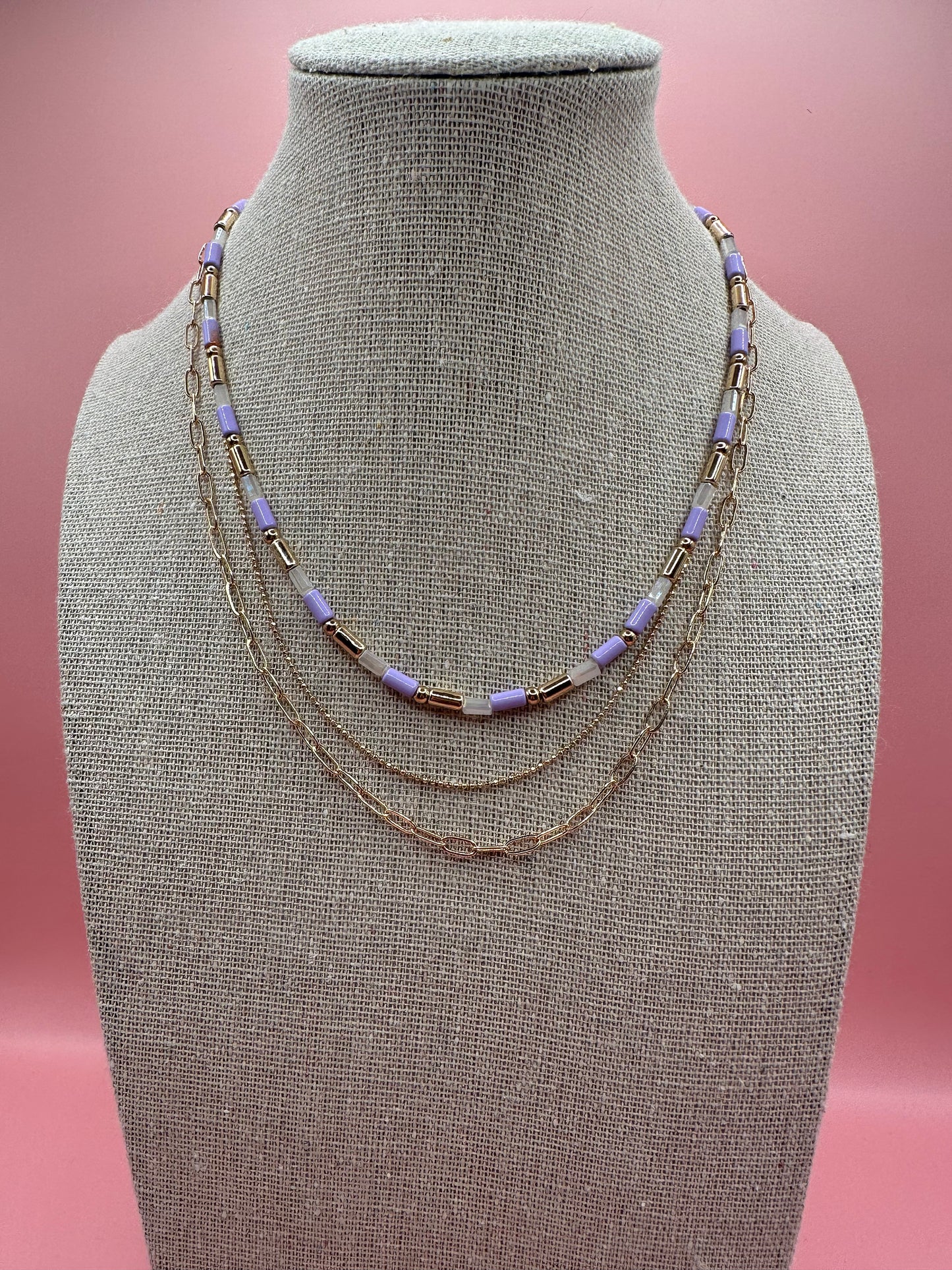 Triple Layer Lavender Chain