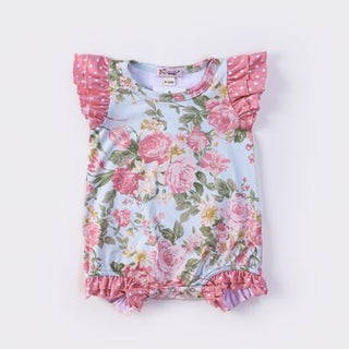 Antique Rose Summer Baby Romper