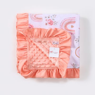 Rainbow Rosette Blanket