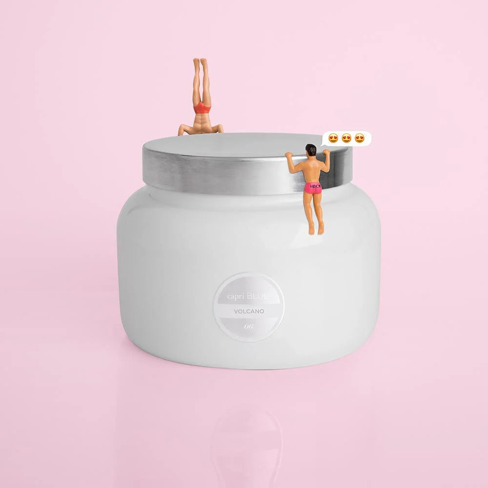 Volcano White Jumbo Jar, 48 oz